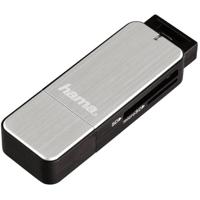 Hama 123900 geheugenkaartlezer USB 3.2 Gen 1 (3.1 Gen 1) Zwart, Zilver - thumbnail