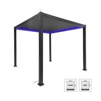 sweeek - Elektrische aluminium pergola met lamellendak, 3x3 m met sweeek - Elektrische aluminium pergola met lamellendak, 3x3 m met
