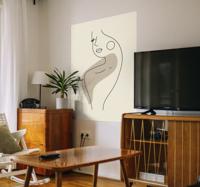 Abstract gezicht kunst poster