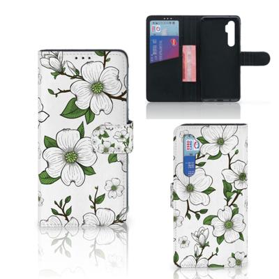 Xiaomi Mi Note 10 Lite Hoesje Dogwood Flowers | Portemonnee hoesje Xiaomi Mi Note 10 Lite Hoesje Dogwood Flowers | Portemonnee hoesje