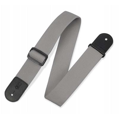 Levy's M8POLY-GRY Single Tone Polypropyleen Gitaarband Grijs