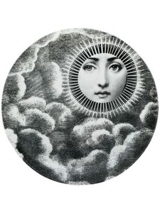 Fornasetti assiette imprimée - Blanc