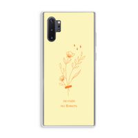 No rain no flowers: Samsung Galaxy Note 10 Plus Transparant Hoesje