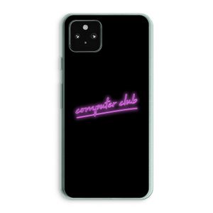 Vice Black: Google Pixel 5a 5G Transparant Hoesje