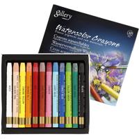Mungyo Aquarelkrijt, l: 9,3 cm, diverse kleuren, 12 stuk/ 1 doos