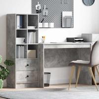 Bureau met lade 2 pcs Beton Grijs