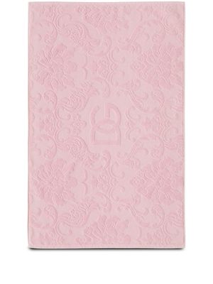 Dolce & Gabbana tapis de bain en tissu éponge - Rose