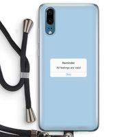 Reminder: Huawei P20 Transparant Hoesje met koord