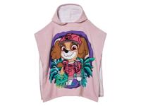 Kinder poncho of handdoek (Poncho/roze)