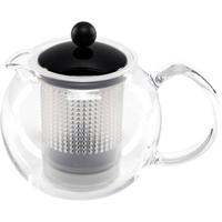 bodum ASSAM F/PLST 1 Liter Theekoker Transparant, Zwart