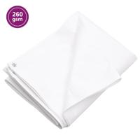 VidaXL Dekzeil 260 g/m² 3x3 m hdpe wit