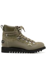 A-COLD-WALL* bottines en cuir Alpine à lacets - Vert