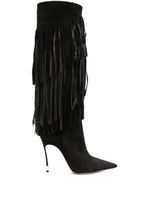 Casadei bottines en daim Cassidy 110 mm - Noir