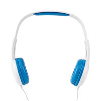 Nedis HPWD4200BU hoofdtelefoon/headset Hoofdtelefoons Bedraad Hoofdband Muziek Blauw, Wit - thumbnail