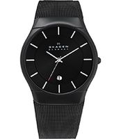 Horlogeband Skagen 956XLTBB Mesh/Milanees Zwart 26mm