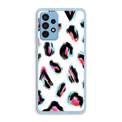 Cheetah color: Samsung Galaxy A52 Transparant Hoesje