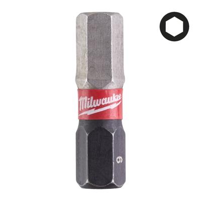 Milwaukee Milwaukee SHOCKWAVE™ IMPACT DUTY schroefbits Hex 6 mm x 25 mm VE=2 - 4932430897