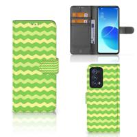OPPO Reno 6 Pro Plus 5G | Telefoon Hoesje | Waves Green OPPO Reno 6 Pro Plus 5G | Telefoon Hoesje | Waves Green