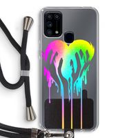 Hold My Heart: Samsung Galaxy M31 Transparant Hoesje met koord