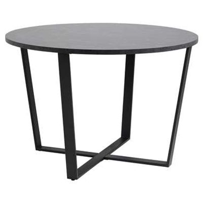 Eetkamertafel Alma - zwart - 75xÃ˜110 cm - Leen Bakker