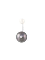 Delfina Delettrez boucle d'oreille "Pearl Piercing" en or 18ct, diamant et perles - Gris - thumbnail