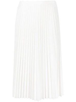 Lacoste jupe mi-longue plissée - Blanc