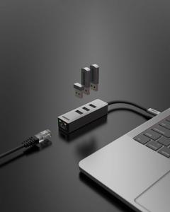 Sitecom AD-1008 interface hub USB Type-C 5000 Mbit/s