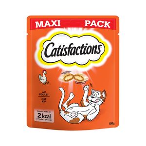 Catisfactions kattensnacks met kip - kattensnoepjes - 180g