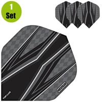 Pentathlon Pentathlon TDP Lux Vision Black Dartflights - Grijs
