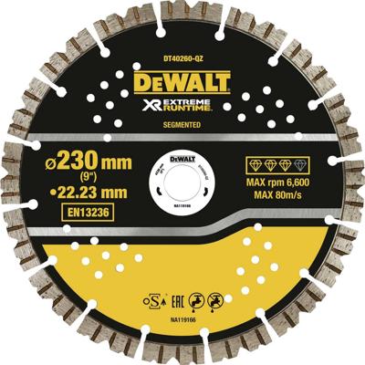 DEWALT DT40260-QZ DT40260 Diamanten doorslijpschijf Boordiameter 22.23 mm 1 stuk(s)