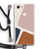 Geo #2: Pixel 3 Transparant Hoesje met koord