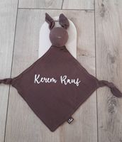 ''Jollein'' speendoekje Bunny Ears - chestnut (met naam)