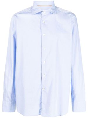 Tintoria Mattei chemise à col italien - Bleu
