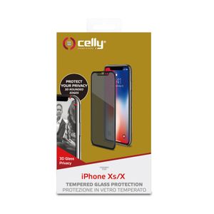 Celly Privacy 3D Glass Doorzichtige schermbeschermer Apple 1 stuk(s)