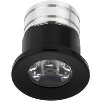 Velvalux LED Veranda Spot 3W - 4000K Natuurlijk Wit - Rond Mat Zwart