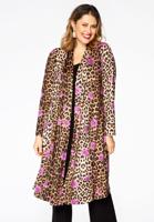 Yoek Cardigan pleated LEO ROSE | Bruin | Maat 58/60