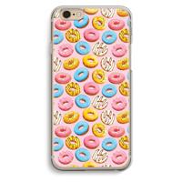 Pink donuts: iPhone 6 / 6S Transparant Hoesje