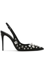 Dolce & Gabbana escarpins à bride arrière 105 mm - Noir