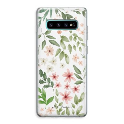 Botanical sweet flower heaven: Samsung Galaxy S10 Plus Transparant Hoesje