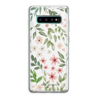 Botanical sweet flower heaven: Samsung Galaxy S10 Plus Transparant Hoesje