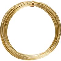 Creativ Company Alu draad, rond, dikte 2 mm, goud, 10 m/ 1 rol