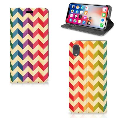 Apple iPhone Xr | Hoesje met Magneet | Zigzag Multi Color Apple iPhone Xr | Hoesje met Magneet | Zigzag Multi Color