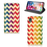 Apple iPhone Xr | Hoesje met Magneet | Zigzag Multi Color