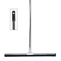 Vloertrekker / watertrekker - metaal en rubber - B60 cm - steel kunststof zilver
