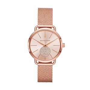 Michael Kors MK3845 Horloge Portia staal rosekleurig 37 mm