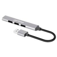Manhattan 168427 USB 3.2 Gen 1-hub 4 poorten Grijs