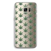 Weed: Samsung Galaxy S7 Edge Transparant Hoesje