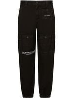 Dolce & Gabbana DGVIB3 logo-print cotton trousers - Noir - thumbnail