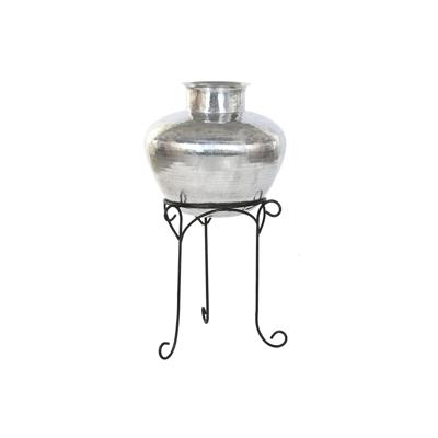 Vaas Home ESPRIT Zwart Zilverkleurig Aluminium 45 x 45 x 95 cm