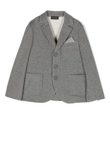 Monnalisa blazer rayé à simple boutonnage - Gris